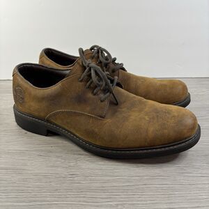 Timberland Waterproof Shoes Mens Size 9, Leather, Nubuck, Oxford, Brown, Lace Up